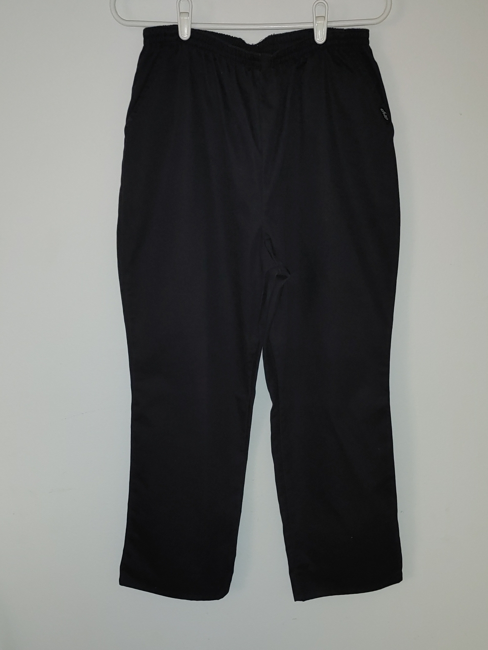 chic Black Boot Cut Elastic-Waist Jean